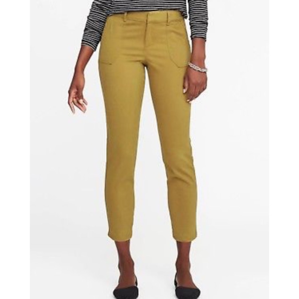 Old Navy Pixie Chino Sateen Ankle Crop Pants